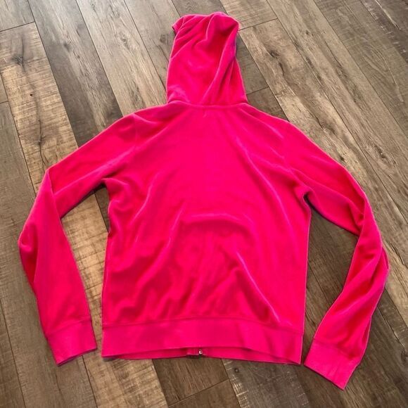 Y2K juicy couture velvet velour Barbie pink tracksuit top size XL bottom size m - Picture 2 of 14